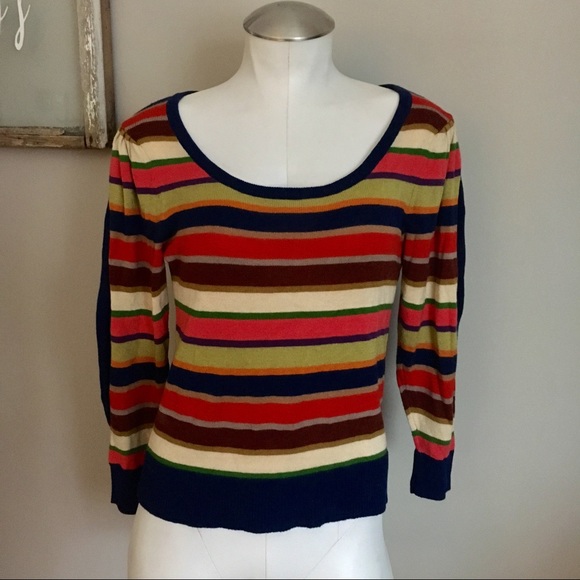 Anthropologie Sweaters - Anthropologie Striped Light Sweater